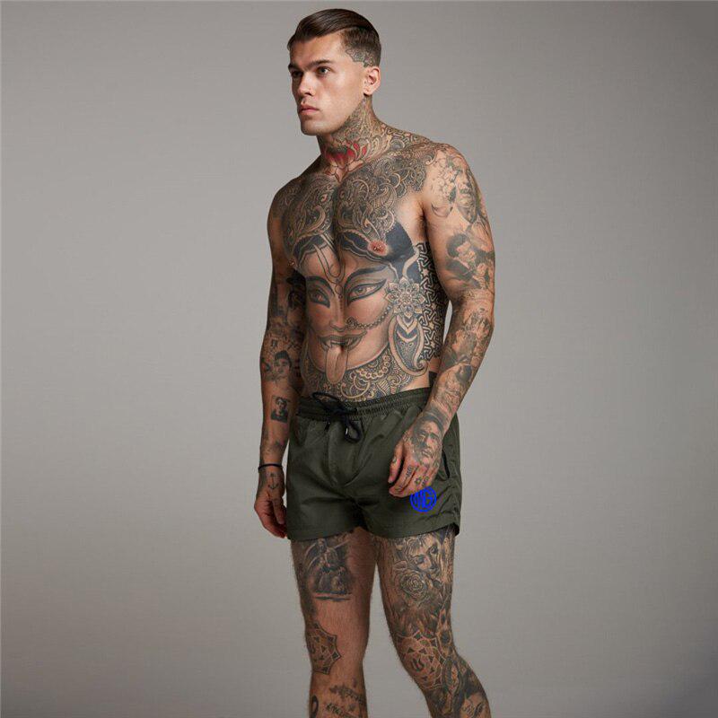 Muscleguys Summer Fitness Gyms Shorts Muscle guys Breathable Comfortable Shorts Men Workout Running Short Pants Sportwear Shorts