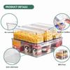Transparent Fridge Organizer Box Sealed Plastic Food Storage Containers with Lids Fridge Drawer Organizer Fruit Storage