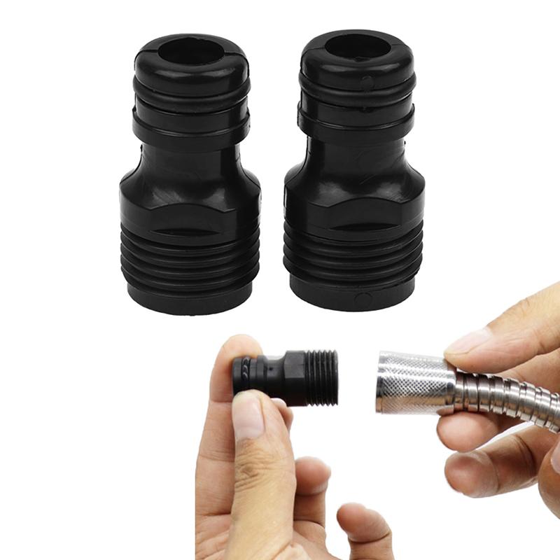 

2PC 1/2 BSP Threaded Tap Adaptor Garden Water Hose Quick Pipe Connector Fitting Irrigation System Parts Wholesale чёрный