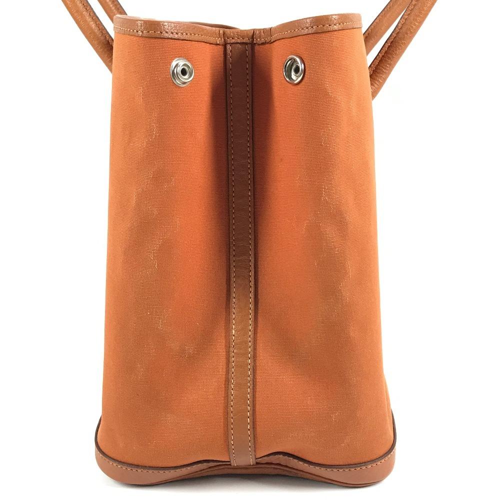 Hermes Gartenparty 36 PM Handtasche Umhängetasche Tragetasche Negonda / Canvas Orange
