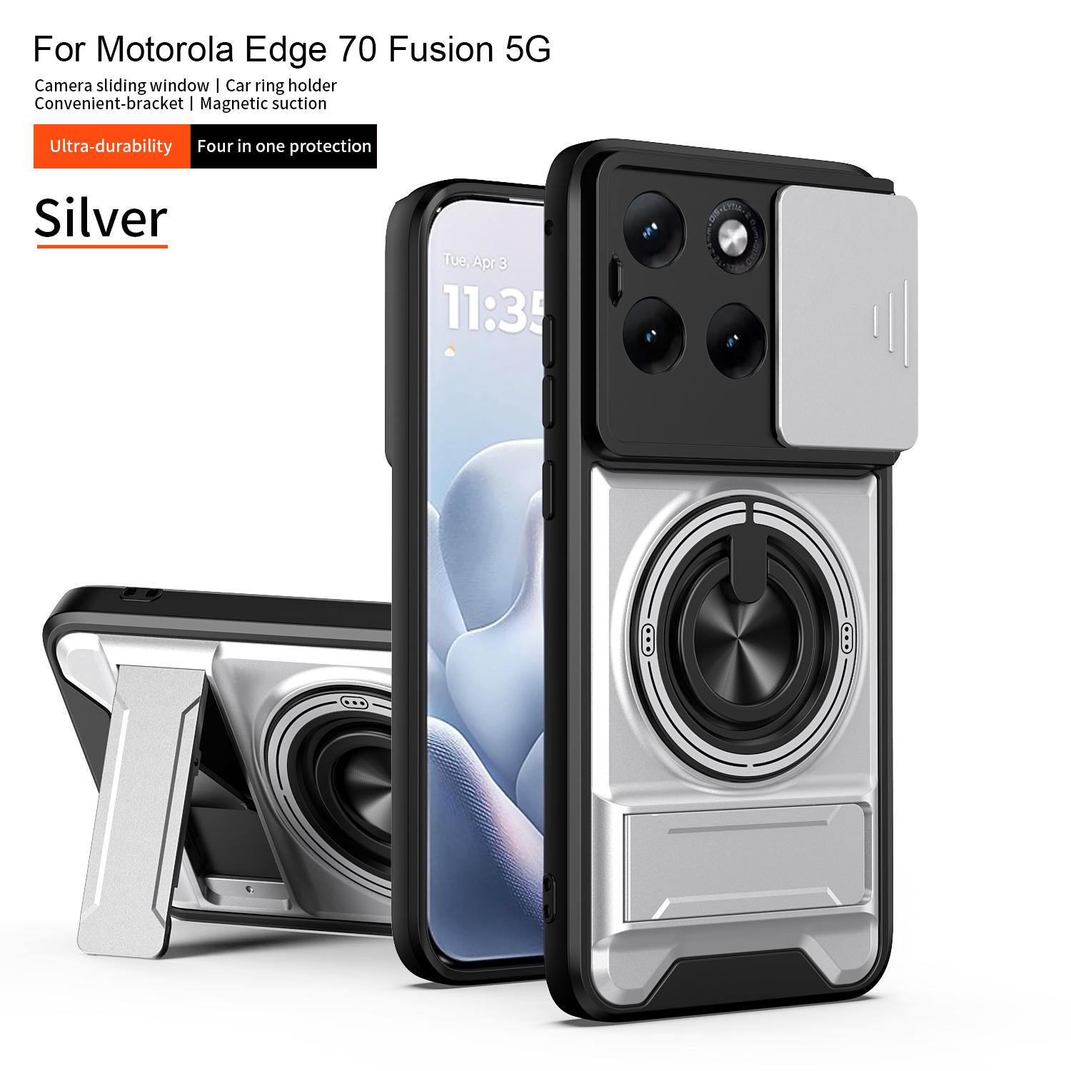 

Magnetic Car Holder Phone Case for Motorola Moto Edge 70 60 Fusion 50 Neo Slide Lens Cemera Protection Shockproof Hard Cover Motorola Edge 50 Fusion