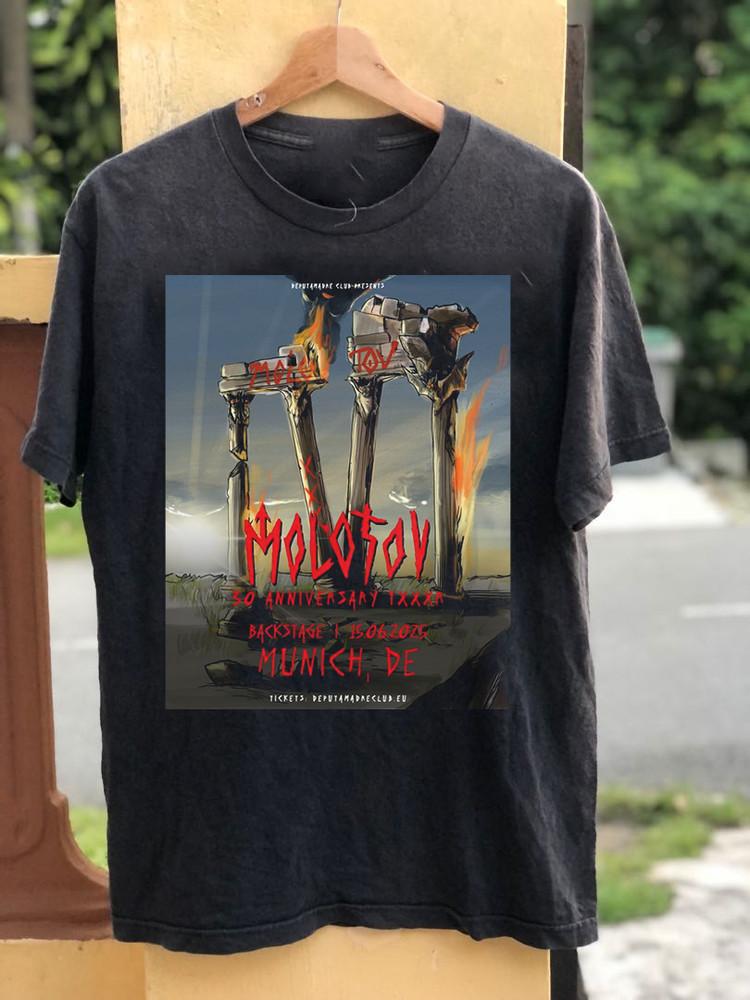 MOLOTOV Band Europe Tour 30th Anniversary Short Sleeve T Shirt  Unisex T-Shirt XL