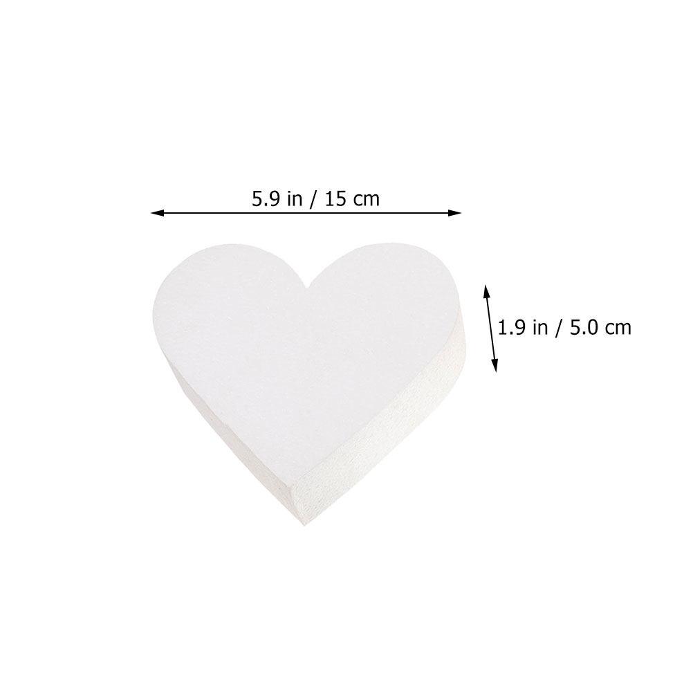 

2Pcs Heart-Shaped Foam Cake Dummy Decoration Prop Baking Display Heart Form Cake Practice Party Supplies Party Accessories