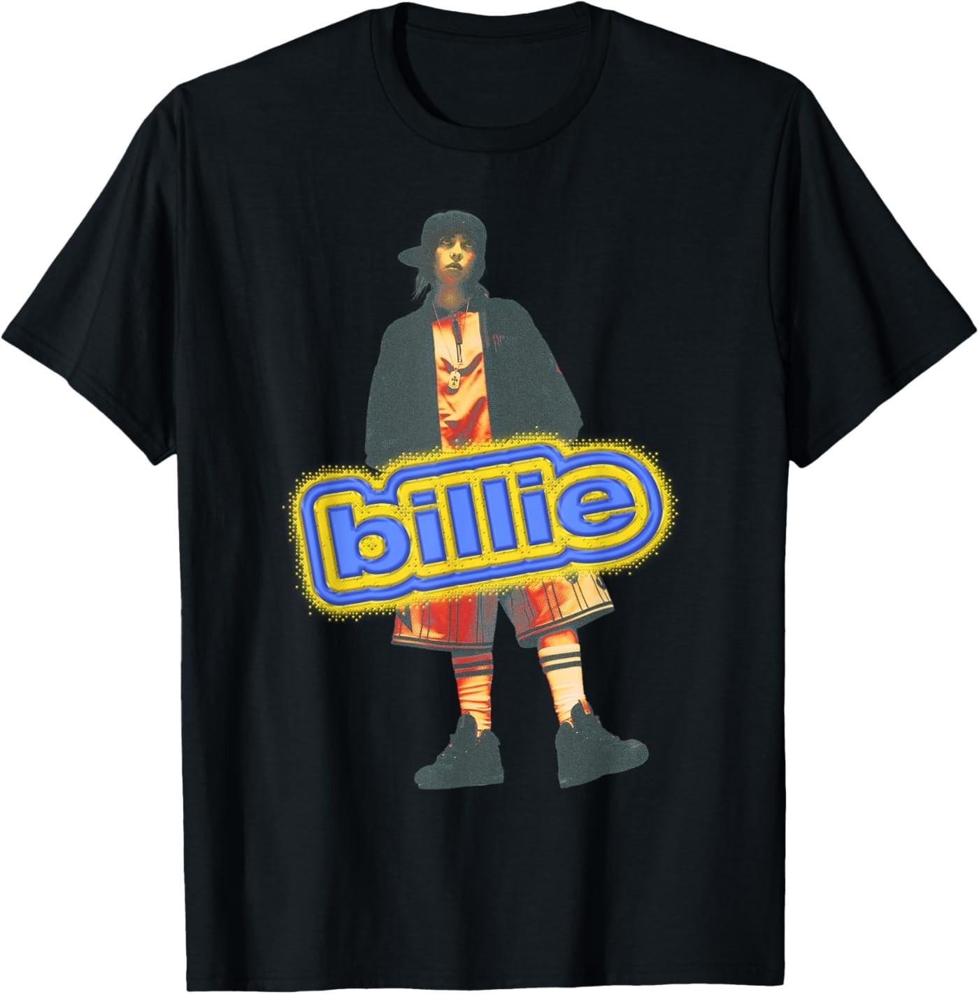 Official Billie Eilish HIT ME Hard and Soft Gradient Photo T-Shirt 3XL