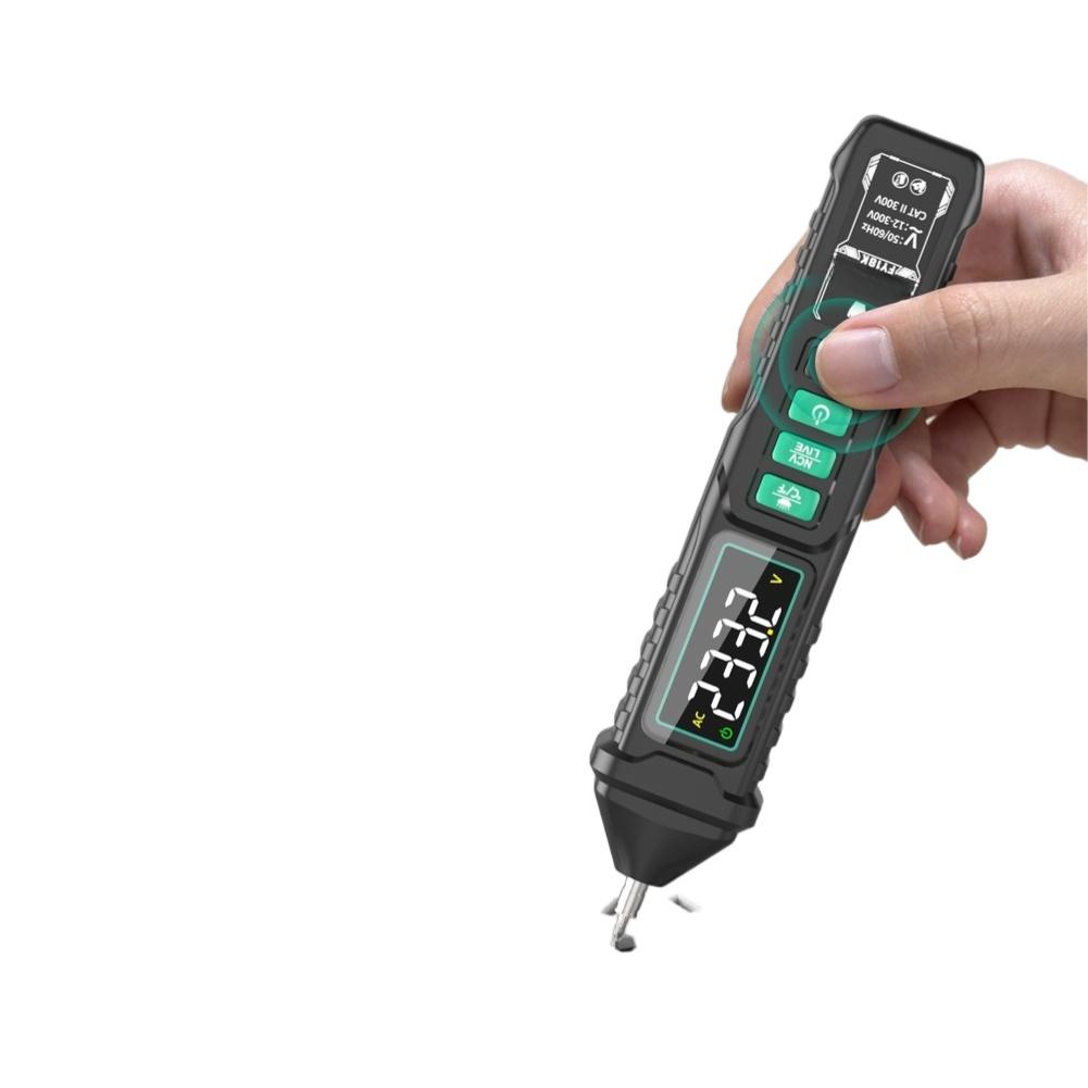 FY18K Digital Voltage Tester Pen LCD Screen Non Contact AC Voltage Detector Live Enables Safe Voltage Sensing From 12~1000V AC
