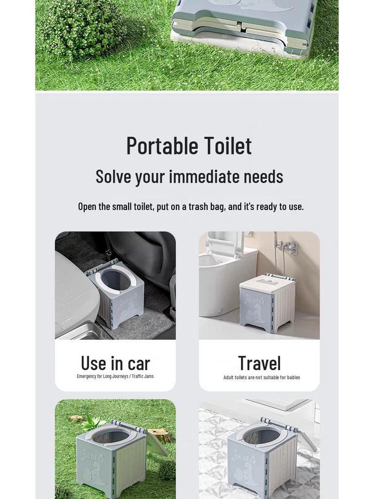Portable Folding Children's Travel Toilet Seat and Urinal.