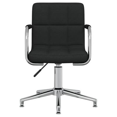 Office Chair Swivel Black Fabric
