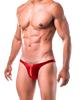 Heureux La Joie Smooth and Soft and Stretch Extra Small Underwear Men's T-Back Panties, Glossy, Comfortable, Panties, (JP, Alphabet, M, Red)