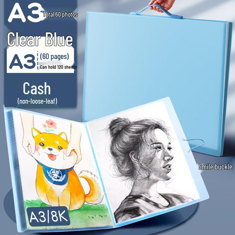 Детское портфолио для рисунков формата А3 Хранилище 8K для фотографий сертификатов и рисунков 1544₽