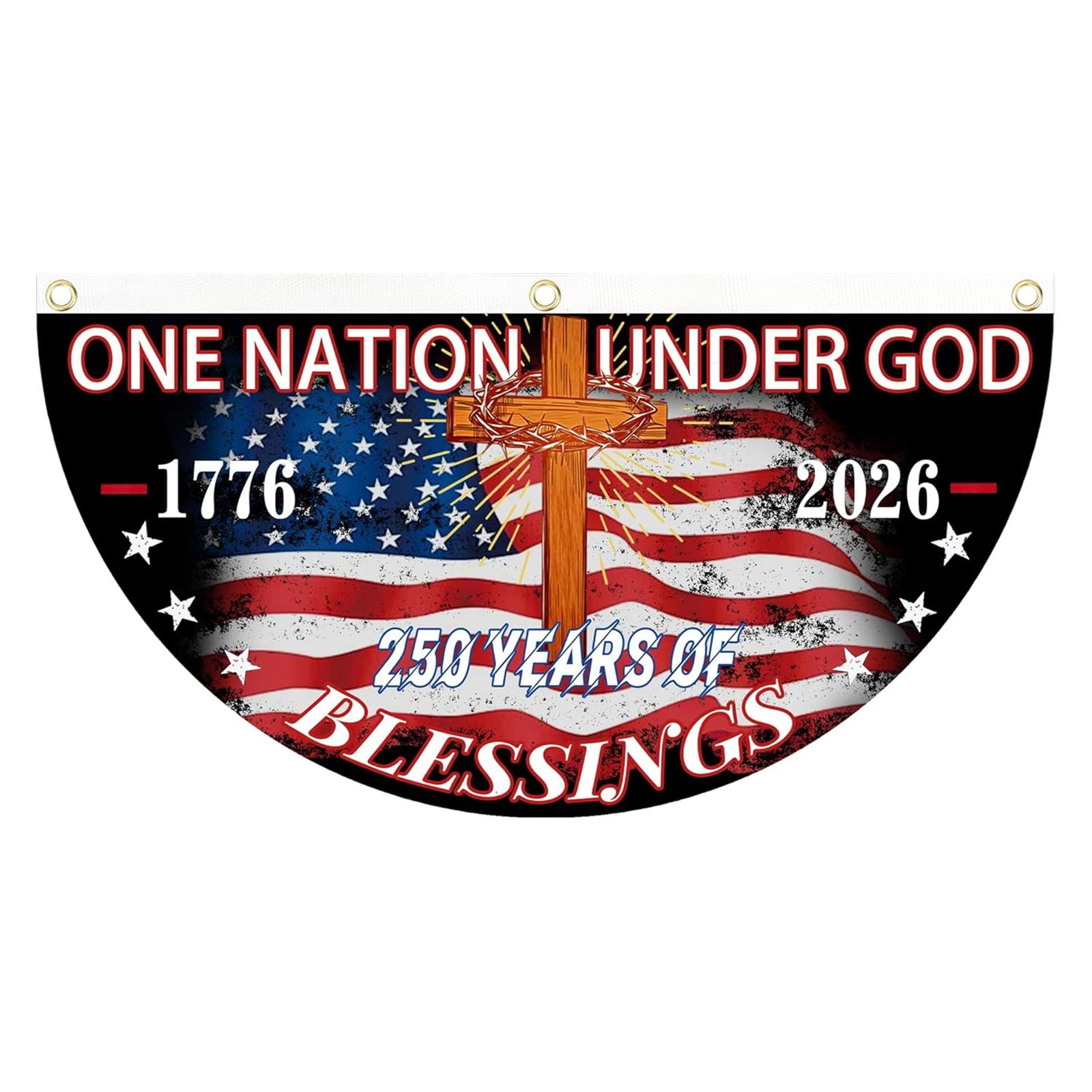 Флаг США к 250-летию, садовый флаг для украшения One Size