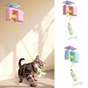 Elastic Rope Electric Door Hanging Toy Automatic Lifting Interactive Cat Yoyo Ball  Indoor Exercise