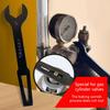 Comfortable Grip Multifunctional Cylinder Wrench for Gas Bottles 45# Steel Valves Tool with Ergonomic Handle Easy Carry