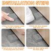 Heavy-Duty Plastic Door Stoppers for Bottom of Door On Floor - Stackable Adjustable Wedge Stabilizers, Polished Finish, Prevents Drafts & Energy Loss