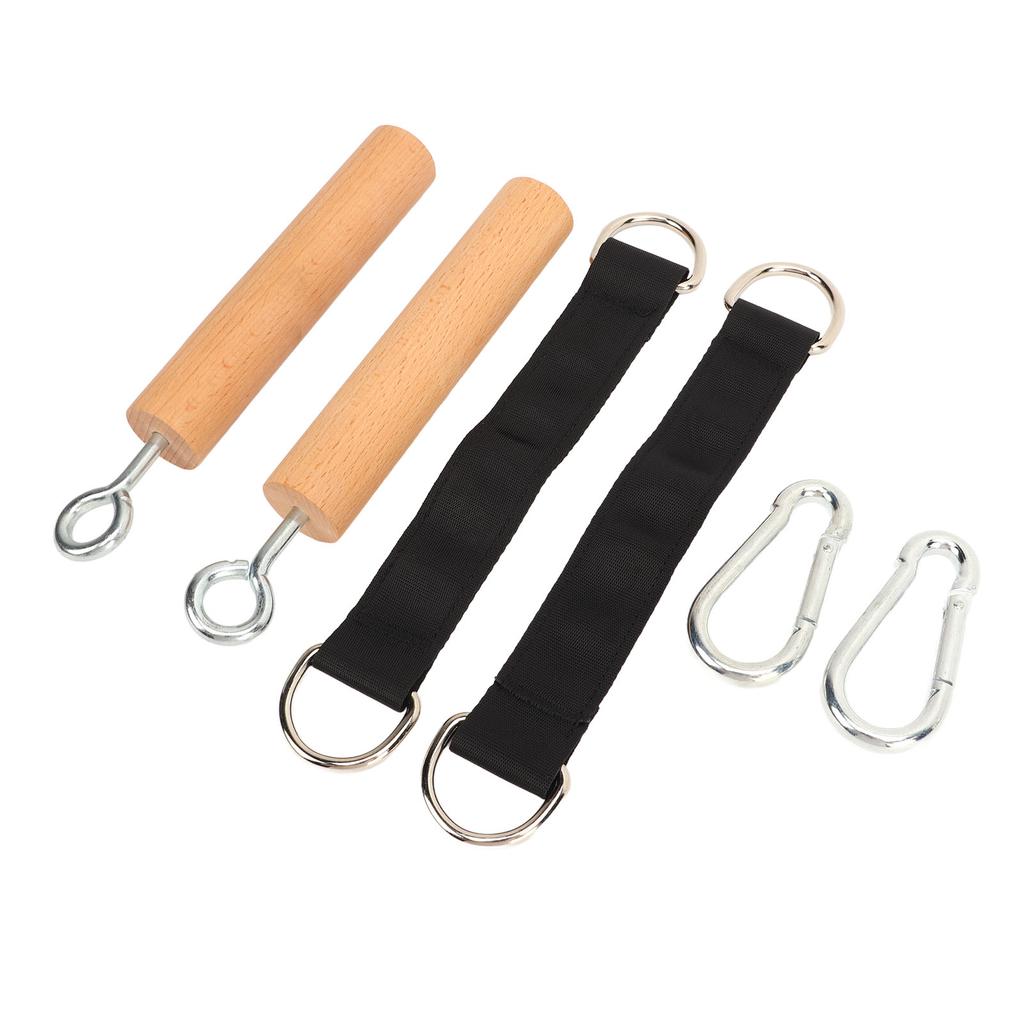 Wooden Pull Up Grips Comfortable Handles Build Muscle Strength Pull Up Climbing Hold Grips for Men