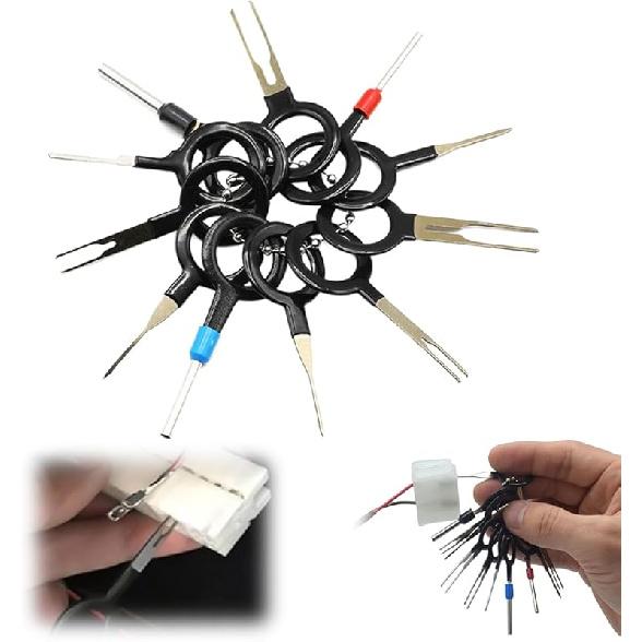 Terminal Ejector Kit, 2024 Upgrade Automotive Terminal Tool Electrical Terminal Pin Removal Tool Wire Pin, Terminal Removal Depinning Tool Kit