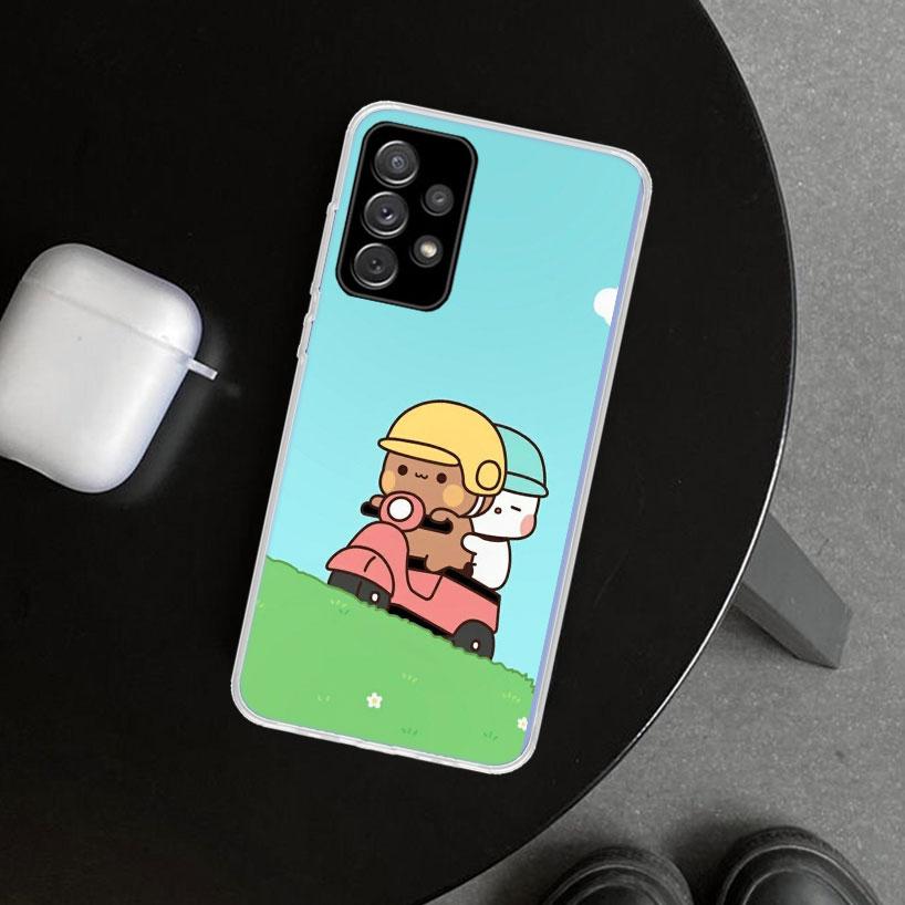 Bubu Dudu Cartoon Cute Phone Case Cover for Samsung Galaxy A12 A22 A32 A52 A72 A02S A51 A50S A31 A20S A10S Note 20 Ultra 10 Plus