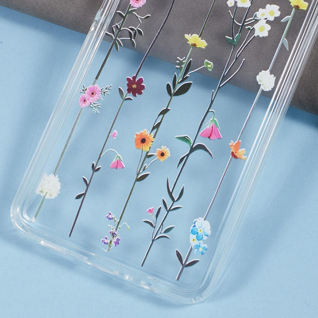 For Samsung Galaxy A06 4G Case TPU Flower Printing Pattern Air Cushion Design Protective Cover