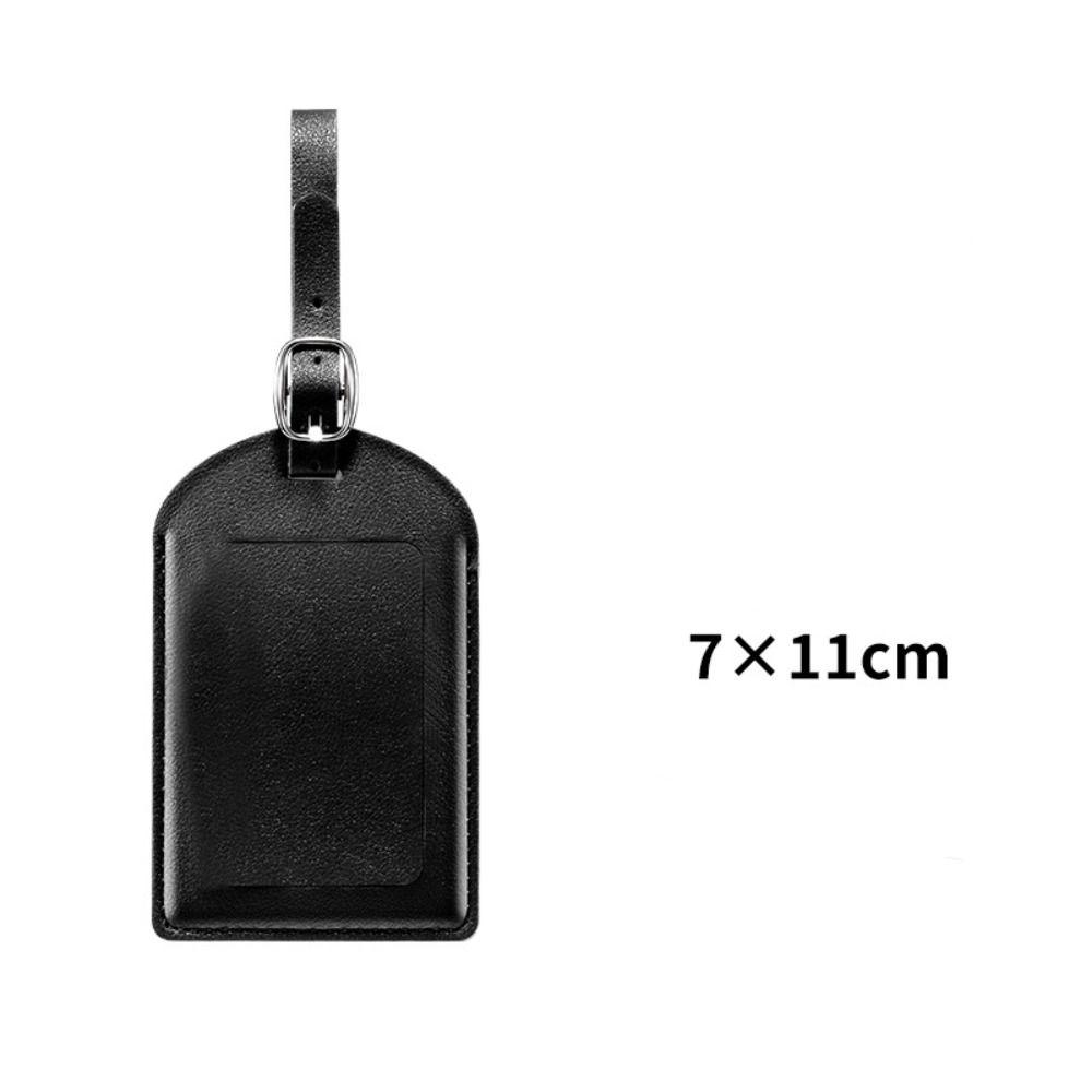 PU Leather Luggage Tags Anti Loss Baggage Boarding Bag Tag New Boarding Passes  Men
