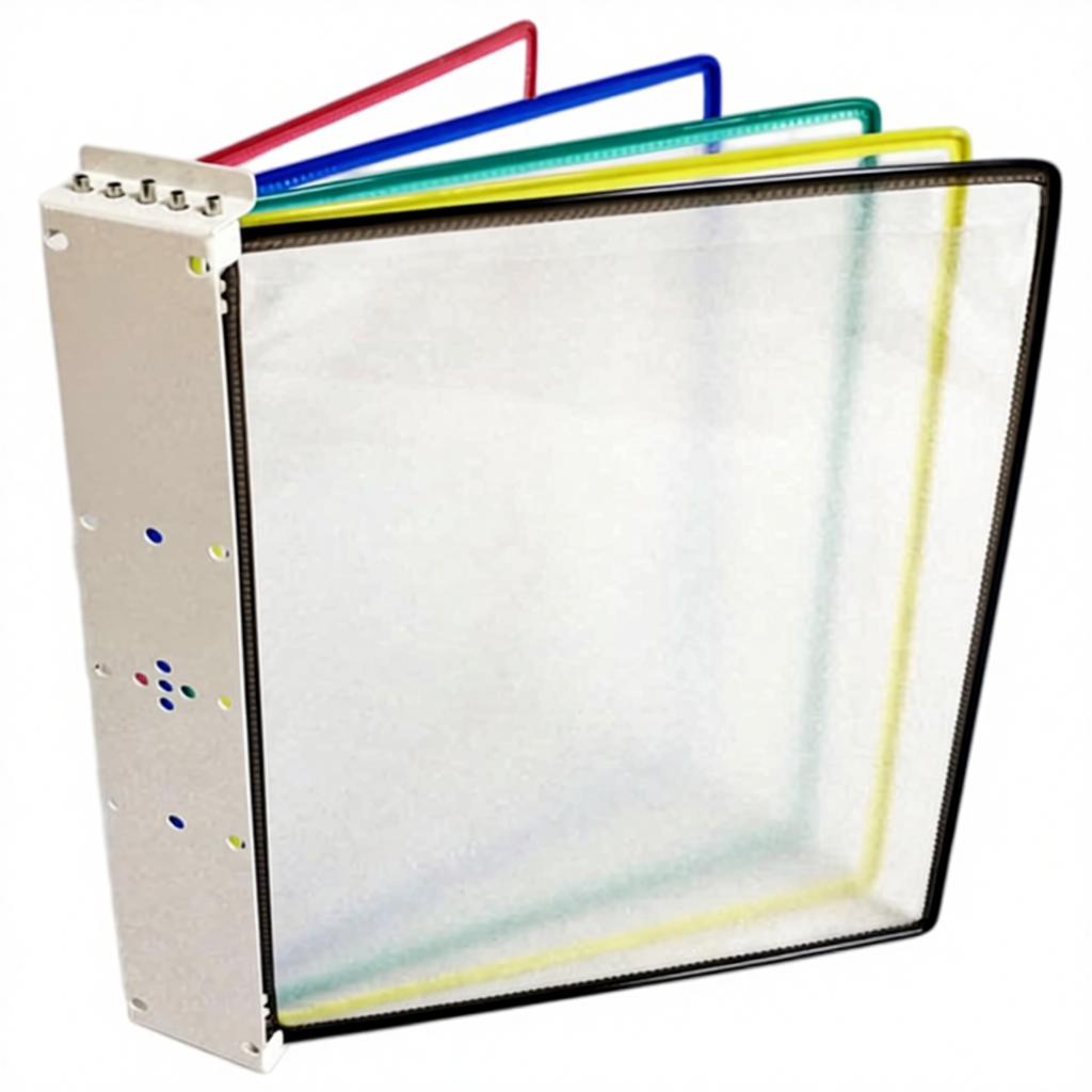 A4 Metal Wall Mounted Document Holder with Transparent Display Board 5 Removable Panels Folder Design Made in China