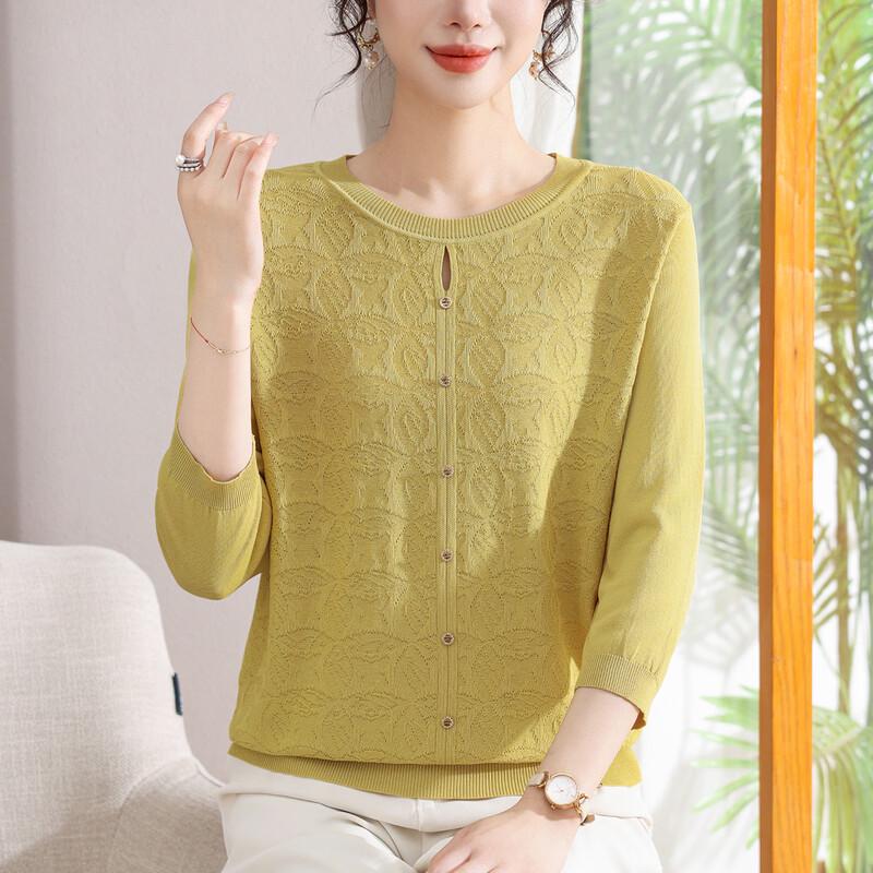 Women s Elegant Printed Pullover Knit Sweater 120