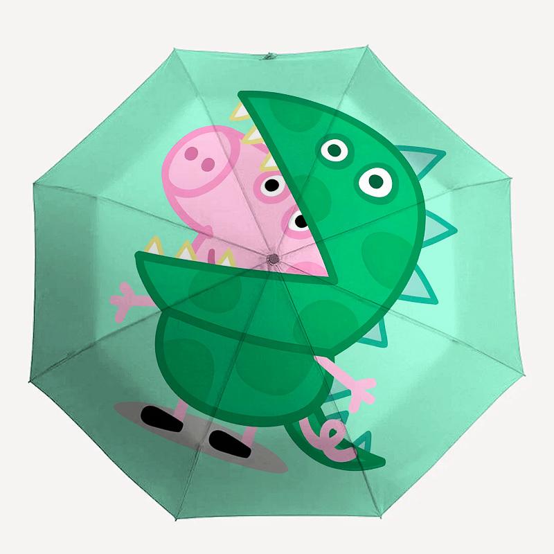 Dinosaur, Piggy Automatic Opening and Closing, 8 rib Structure Portable Umbrella, Suitable for Men and Women in All Seasons  Perfect Gift fo