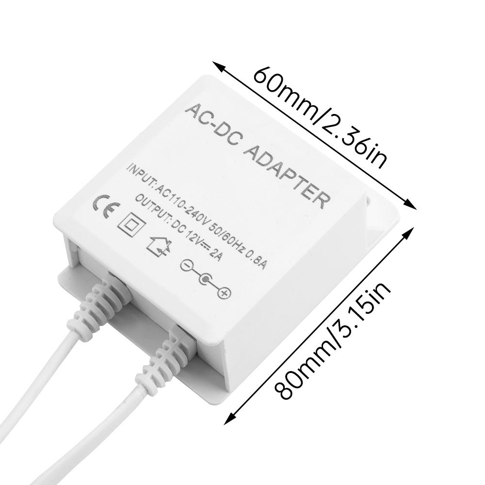 AC 100-240V Input DC 12V Output Supply EU US Plug Waterproof Charger For CCTV Security AHD Analog Ip Camera