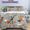 3pcs Happy Halloween Jack & Sally Quilt Set Soft and Comfortable Bedroom, Guest Room and Dorm Decor Bedding Set B041