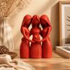 3D Printed Family Sculpture Desk Ornaments Family Hug Statue Sisters Friendship Statue  For Women