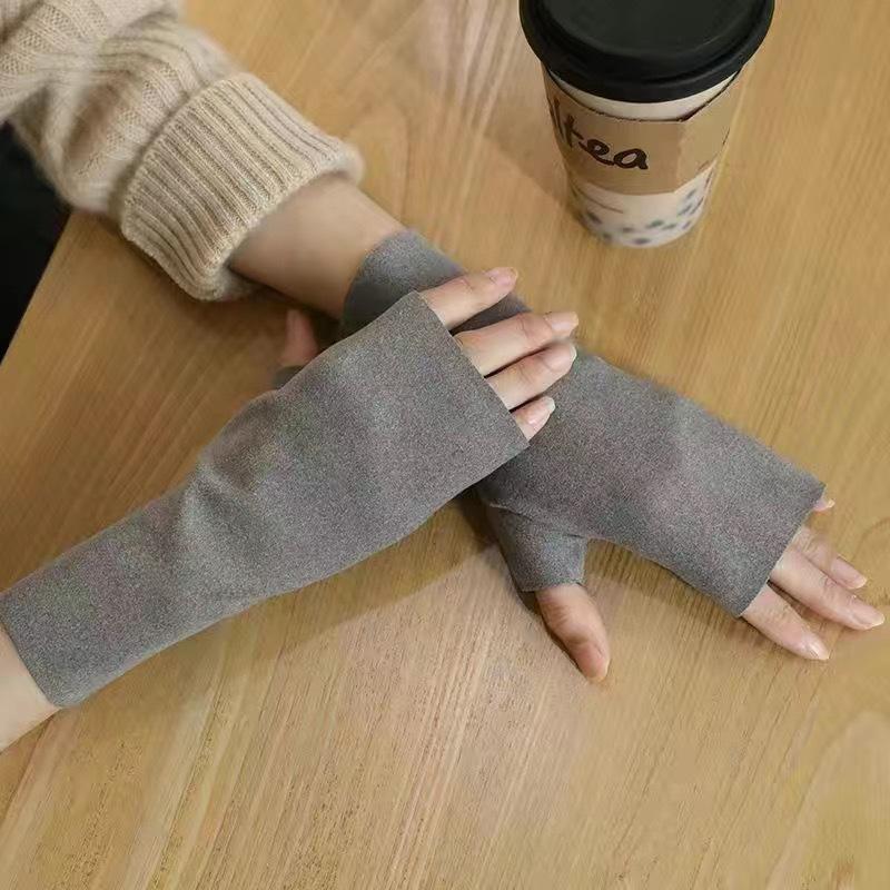 Double-sided German velvet half-finger thin velvet finger warm gloves High Quality Durable Construction Stylish Design Practical Daily Use