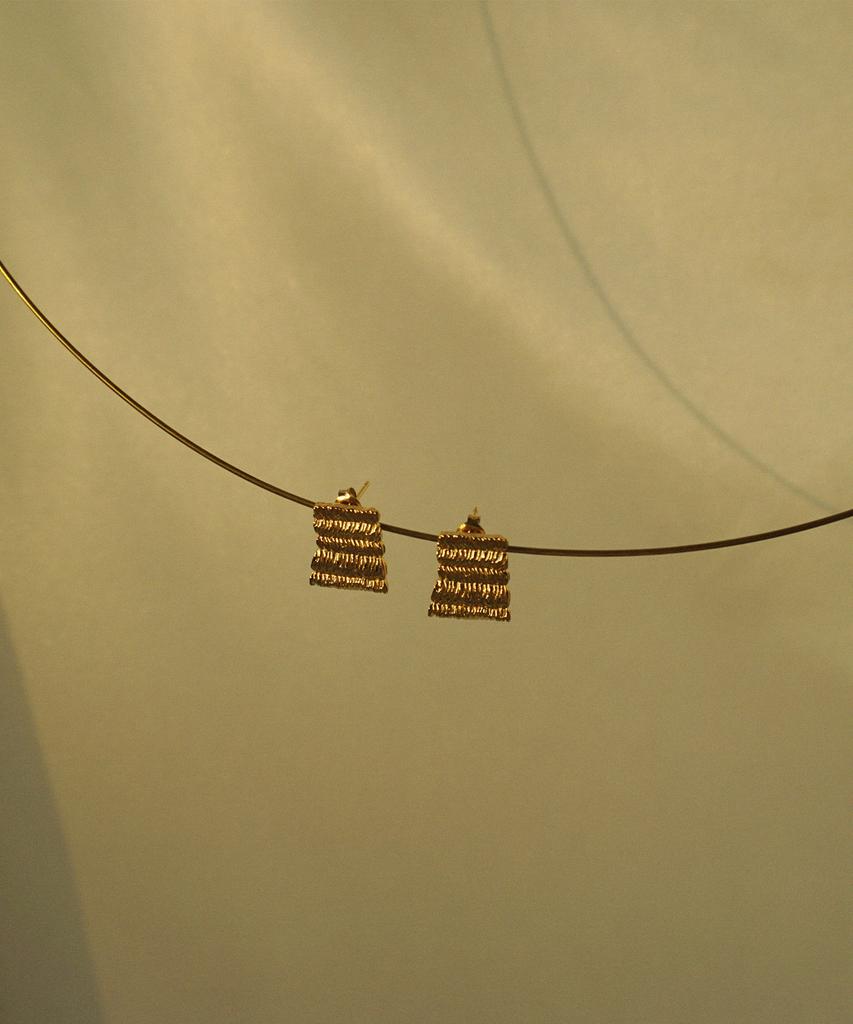 Bizarre Jewelry Guilloche Earrings