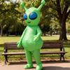 Inflatable Dinosaur Costume Kids Adults Alien With Antennae Cartoon Mascot Suit Party Performance Outfit