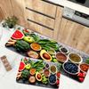1PC Vegetables pattern Kitchen Rugs Non-Slip Door Mats Pop design Living room Rugs Bath Mat Carpet for Home Sink Laundry Decor