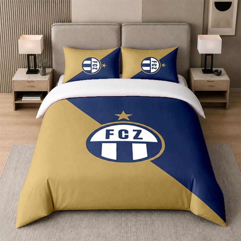3Pcs Bedding SetFC Zürich Soft Bed Sheet and Two Pillowcases Home Bedroom Decor