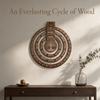 Moon Phase Display Rotating Calendar 12.01X10.83in Desk Calendar  Living Room Decor