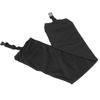 Stuffable Travel Pillow Cover Portable Washable Storage Neck Pillow Replacement Cover Black