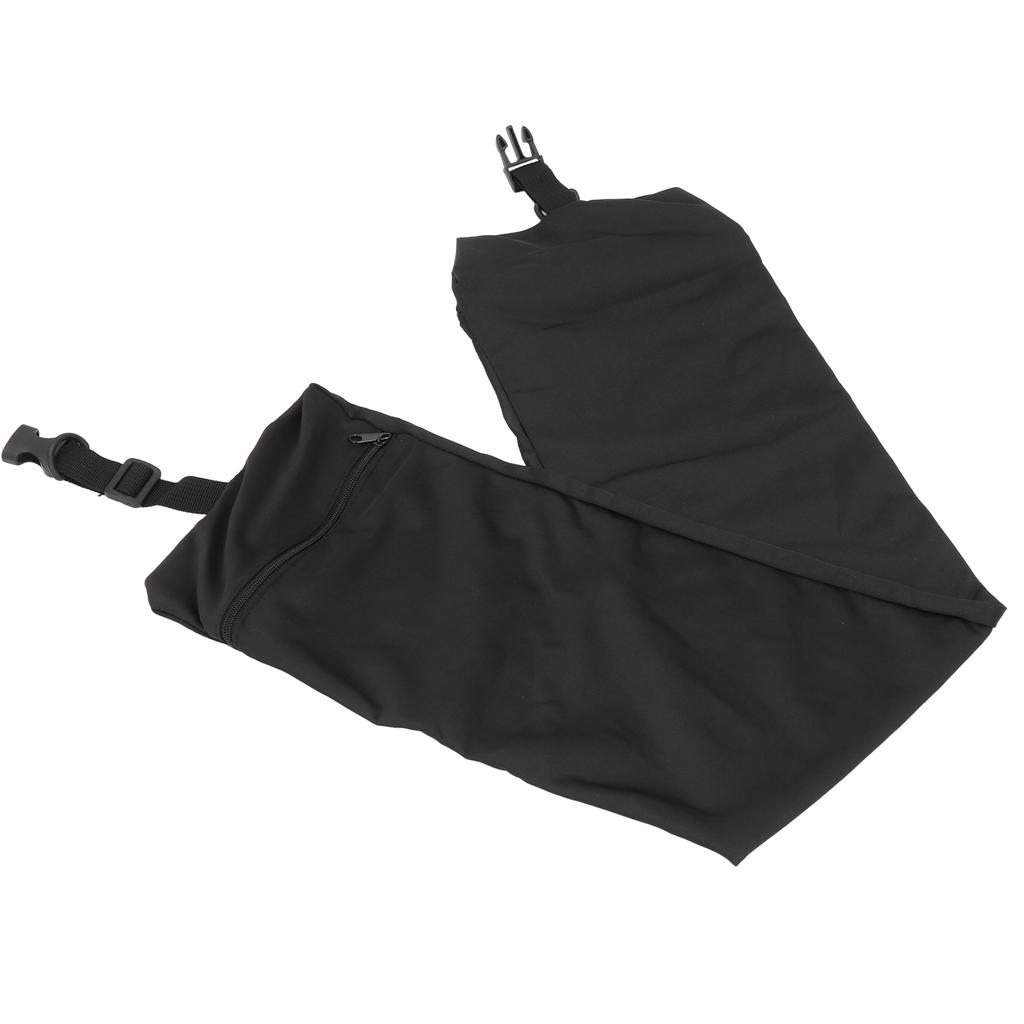 Stuffable Travel Pillow Cover Portable Washable Storage Neck Pillow Replacement Cover Black