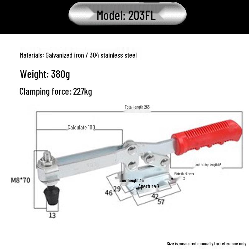 XB-203F Durable Quick Clamp Fixture for Machine Tools