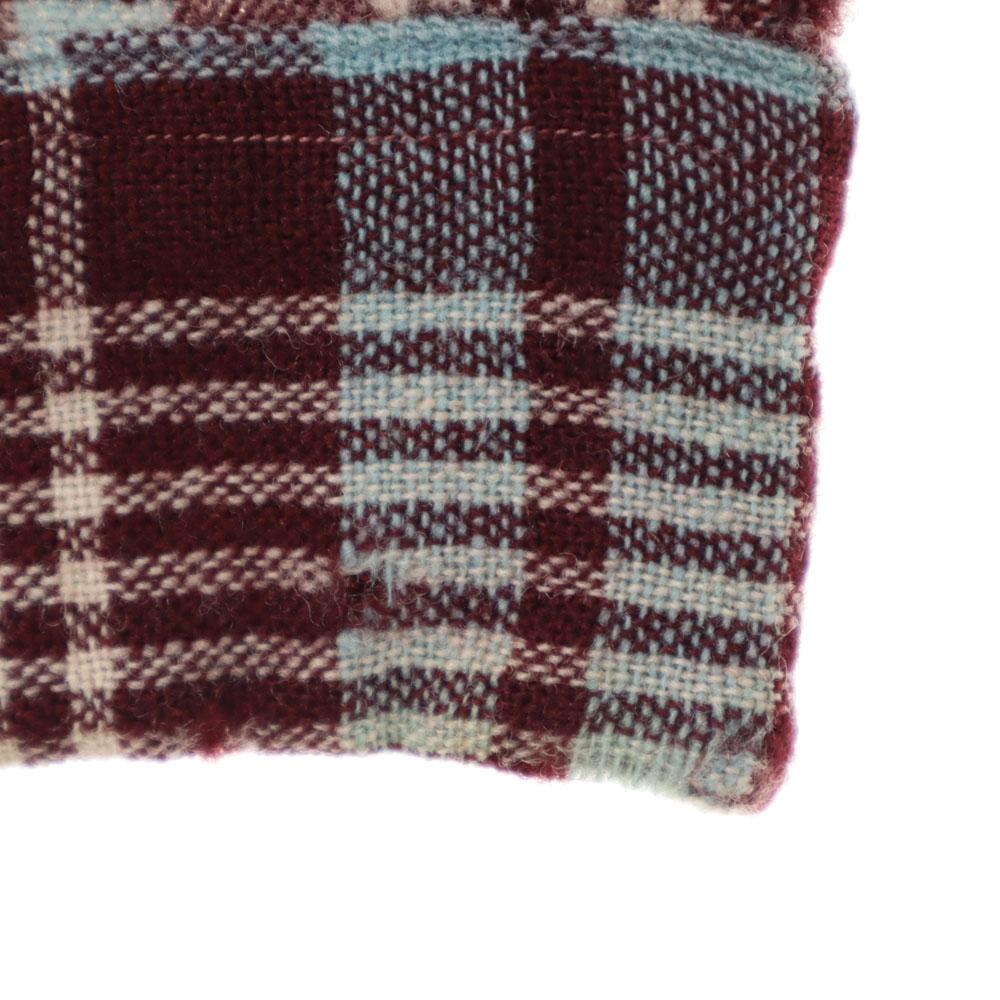 VAN HEUSEN 50. léta 60. léta Límec na rozepínání Vintage krabicová silueta Kostkovaný vzor Dlouhý rukáv Košile s límcem na rozepínání Pánská Použitá