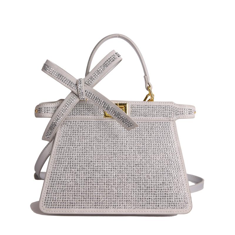 European and American New Diamond-encrusted Handbag Fashionable Retro Full Diamond Shoulder Messenger Chain Women's Bag