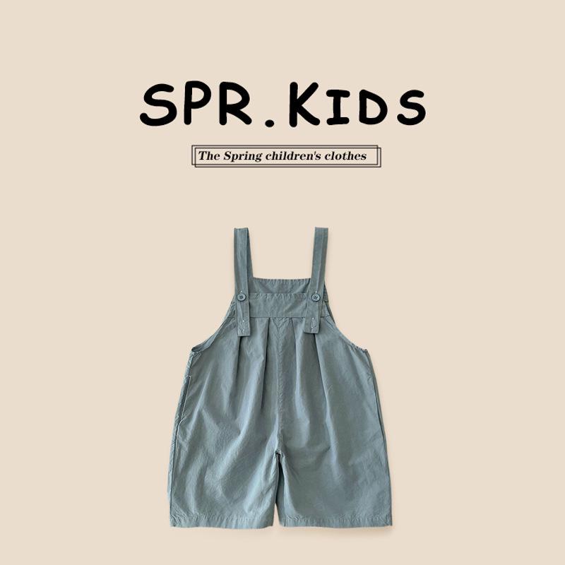 Детский корейский хлопковый комбинезон без рукавов: Летний детский ромпер 2025 110 cm