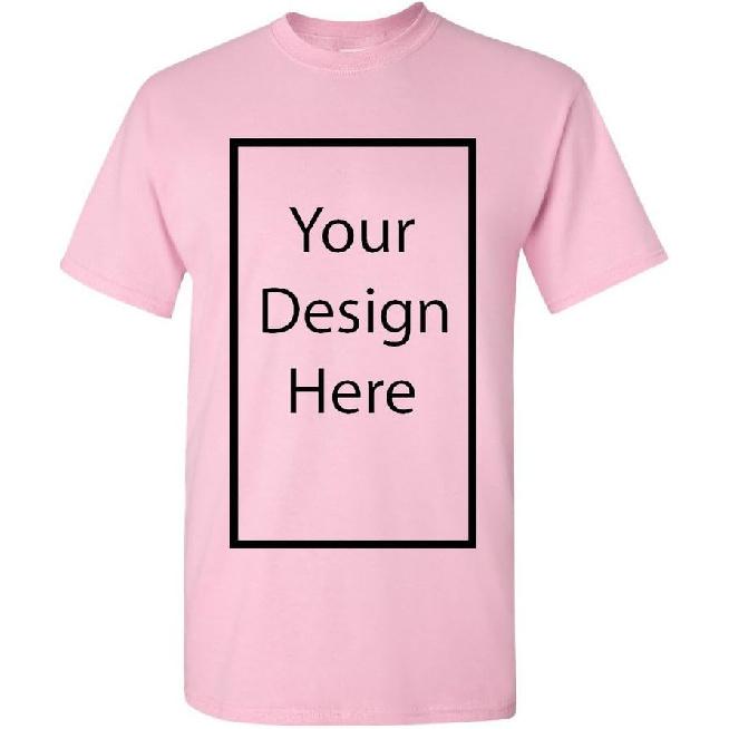 Add Your Own and Text Design Custom Personalized Adult T-Shirt Tee
