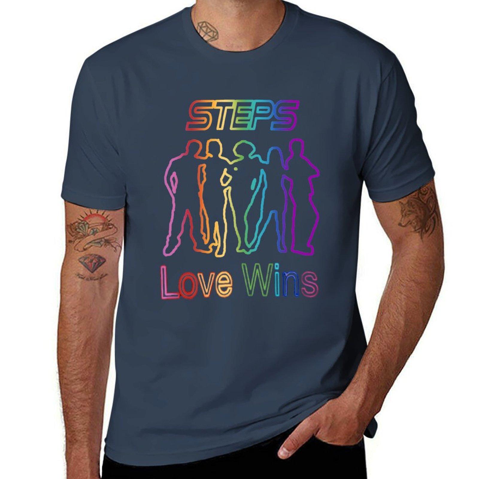 Steps Love Wins 20 Tshirt Urban Style Casual Short Sleeve Top S