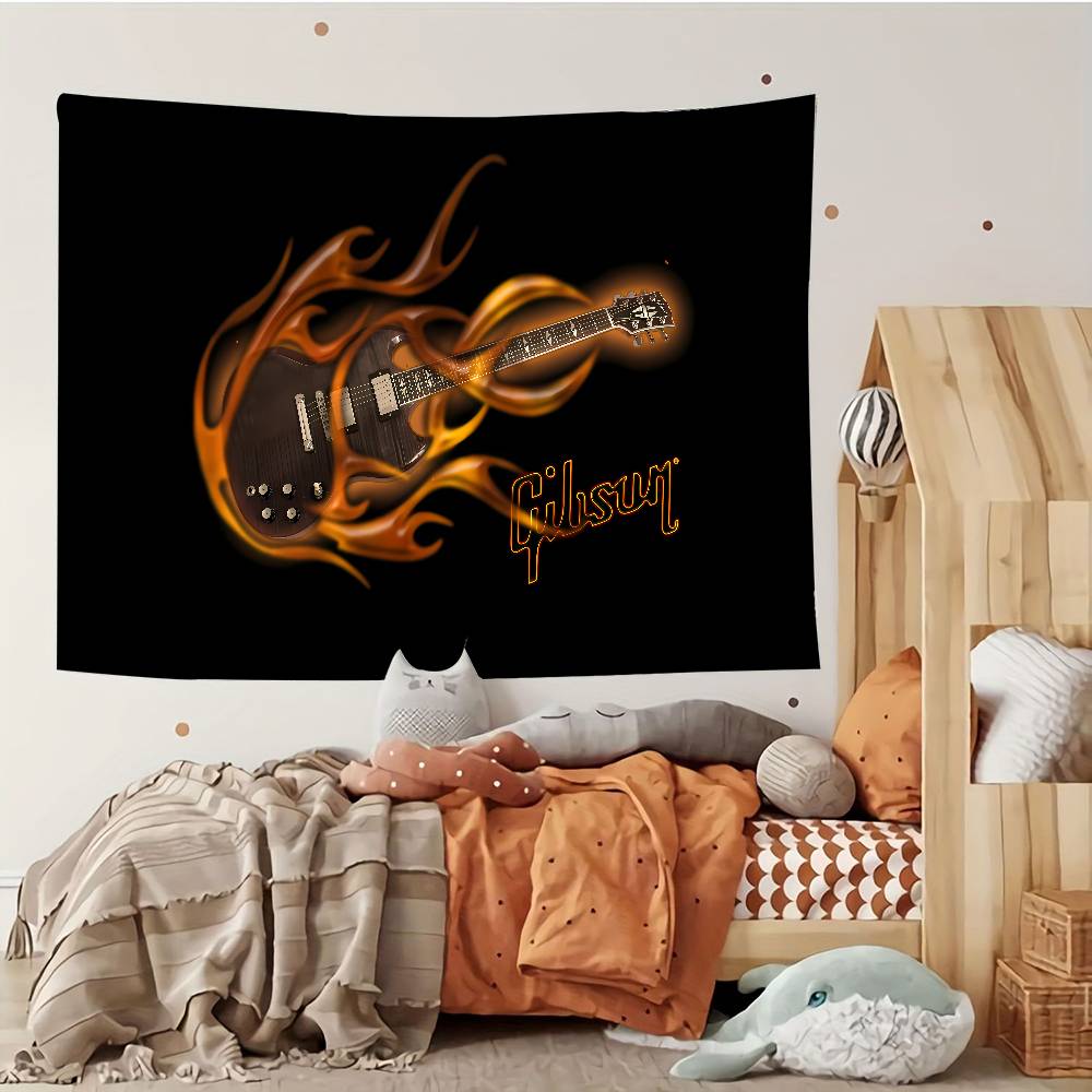 

GGibson Guitar Tapestry Customizable Tapestries Of Various Styleswall Hangings Celebrity Photo Printingwall Hangings 74x94cm(29x37in)