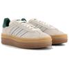 adidas  Gazelle Bold Off White Silver Metallic Green Women Sneakers Cream Collegiate-Green JI0328
