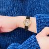 WOCCI Genuine Leather Watch Calf Black with Silver Buckle Band, 20mm, Leather,