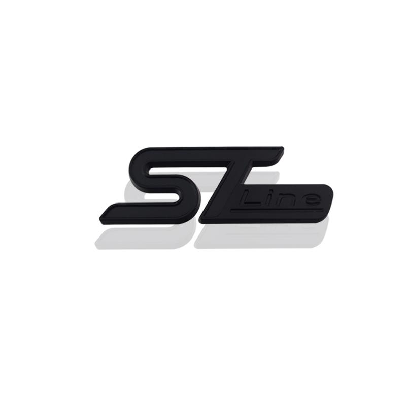 3D ST LINE Grille Emblem METAL Rear Trunk Car Badge sticker For Ford Focus x 2 3 FIESTA Kuga ESCAPE Vignale Mondeo EcoBoost