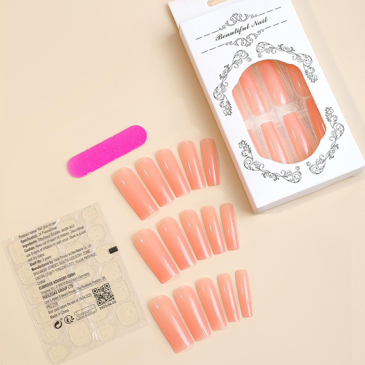 

Розовый Градиент Долговечные Френч Стиль Искусство для Ногтей