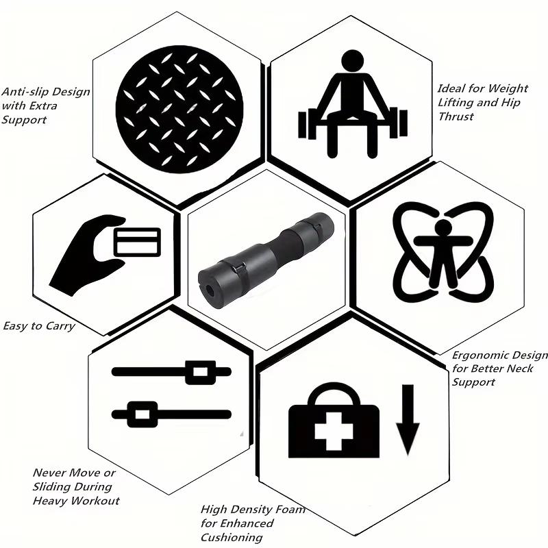 Barbell Sheath Weightlifting Pads Fitness Equipment Sports Safety Foam Barbell Pads Shoulder Pads