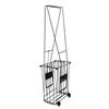 Portable Tennis Hopper Basket Multi Sport Sports Ball Pick Up Hopper with Rolling Casters Iron Frame Easy Grip Handle