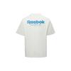 Reebok Logo Print Comfortable Round Neck Short Sleeve T-Shirt Unisex Tops White 25SRE407UGW1